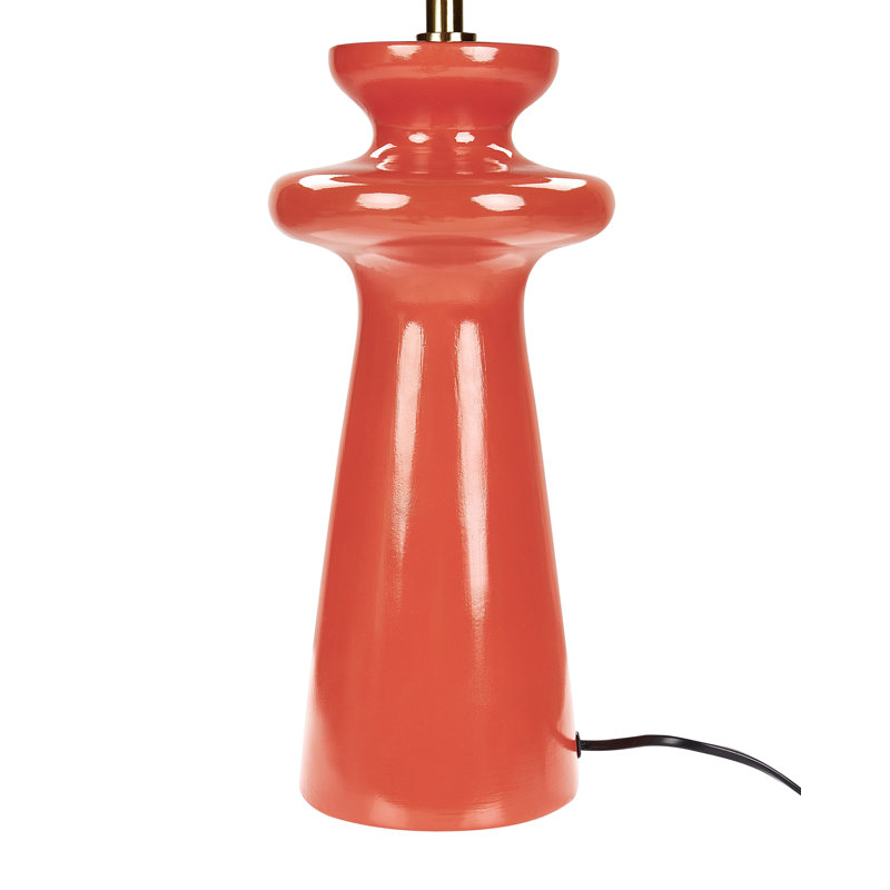 Bozarth Ceramic Table Lamp, Red