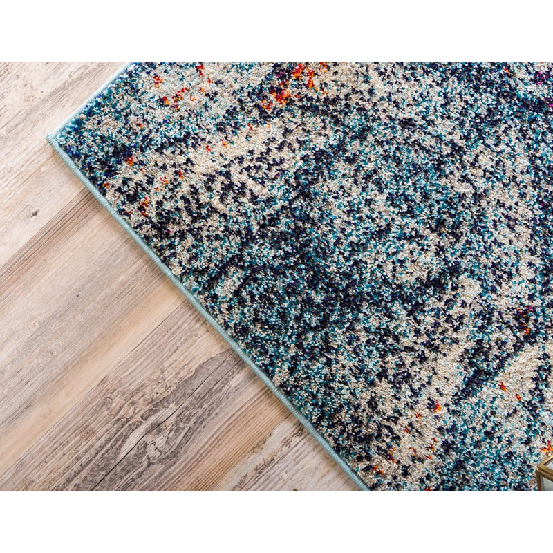 Dimonetta Washable Geometric Indoor Rug, Runner 2'7" x 10'