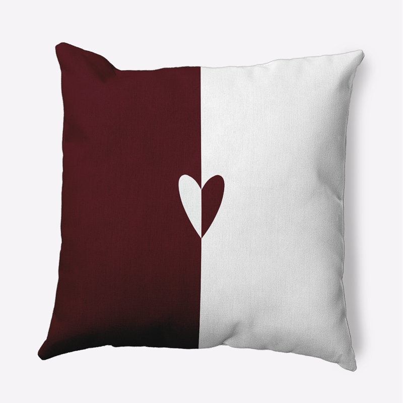 Reversible Throw Pillow, 16" H x 16" W, Square