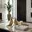 Gold Lissa Birds 7 and 8" Aluminum and Acrylic Sculptures, Home Decor Statement Pieces, Set of 2