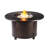 Jaidan Round Aluminum Propane Smokeless Fire Pit Table with Hidden Fuel Tank-946746704