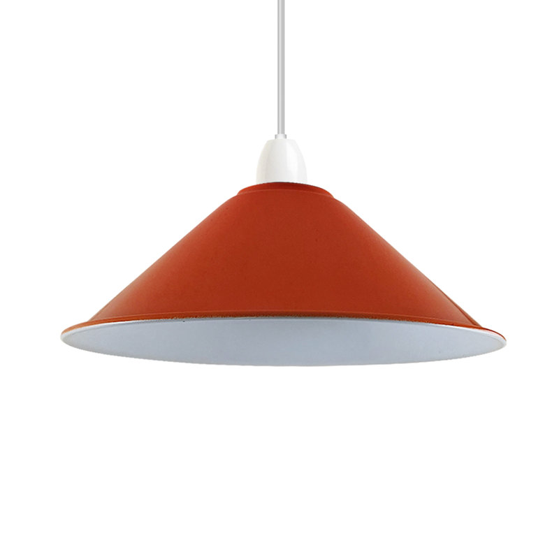 10 cm H Cone Lamp Shade in Orange