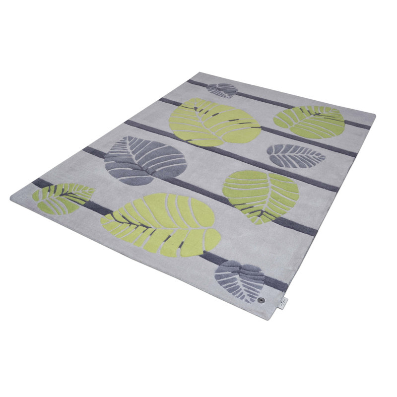 Tufted Grey Rug, 65 x 135 cm