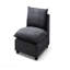 Canapé modulaire moderne, ensemble de canapé d'angle en tissu de lin en forme de L avec repose-pieds convertible pour salon, appartement, bureau, 3 couleurs-850510059