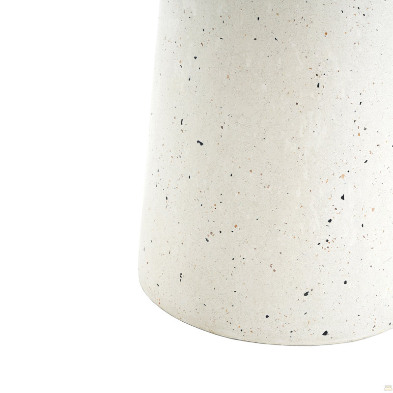 Table d'appoint d'extérieur 24 po H Mgo Terrazzo