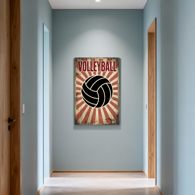 Motif de boules de Volleyball Fashion, H 24 po x l 16 po