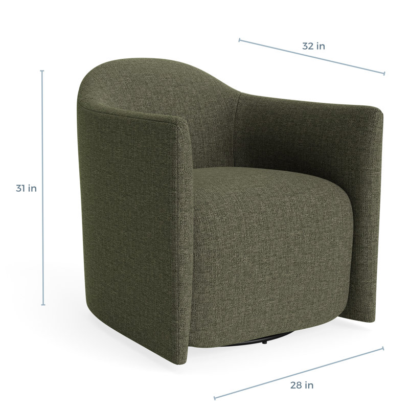 MTO - About Face Swivel Lounge Chair, Kvadrat Guest Fatigue