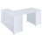 Tona White Driftwood 3-Drawer L-Shape Computer Desk-1246095512