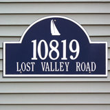 Nautical 2-Line Wall Address Plaque