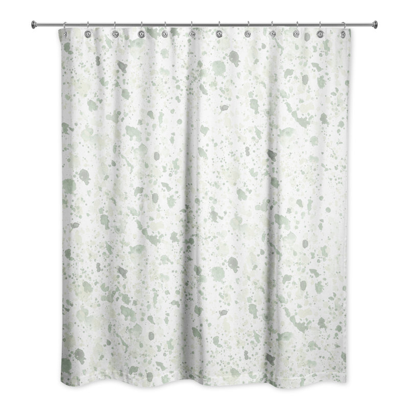 Rideau de douche simple Perine, Vert