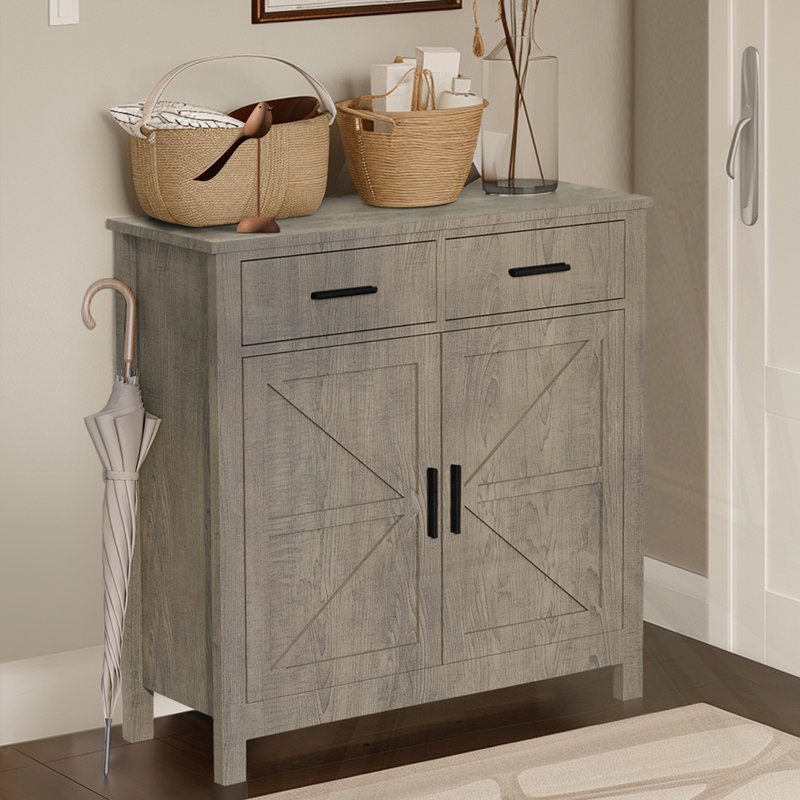 Buffet avec rangement Modern Farmhouse, Marron foncé