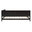 Lit de jour / canapé double en bois pleine grandeur, espresso-961128303-961128291