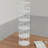 5-tier 360-degree Rotating Bookcase Tower-1882293601