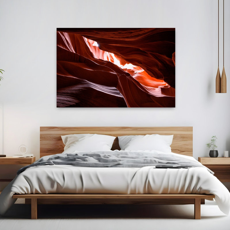 Antilope, paysage abstrait contemporain, art naturel, H 40 po x l 60 po
