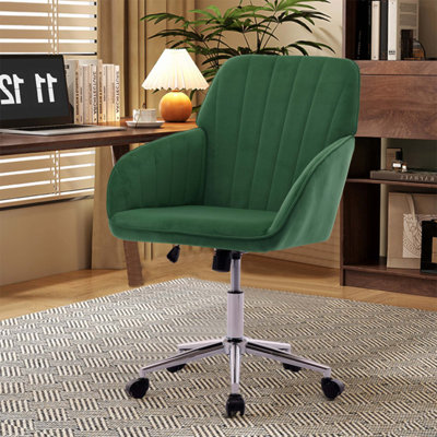 TY Adjustable Ergonomic Swivel Office Chair for Home and Bedroom, Comfortable Backrest and Seat for Long Sitting