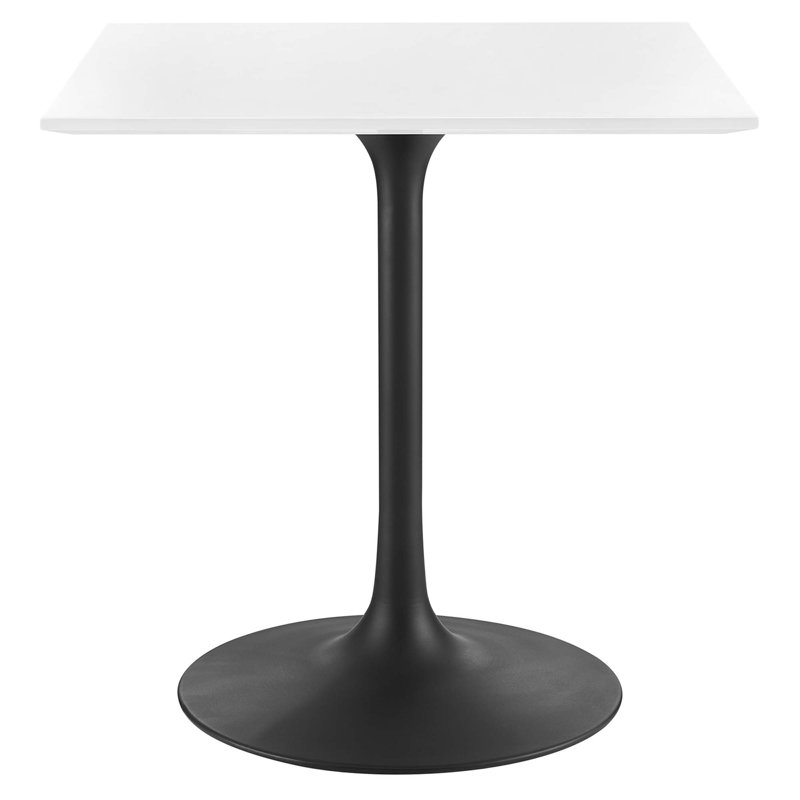 Lippa Square Dining Table, Black, 29.5" H x 28" W x 28" L