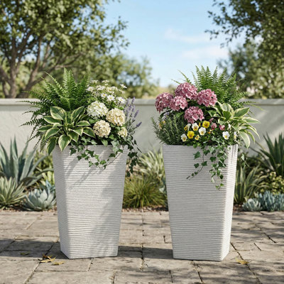 Pots de jardin décoratifs modernes pour l'intérieur et l'extérieur