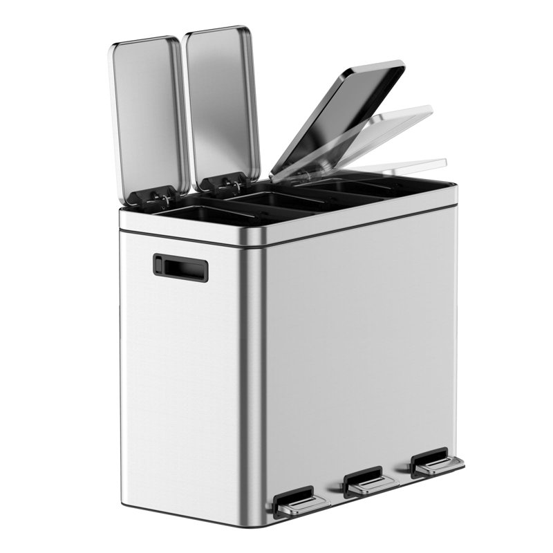 Kitchen Trash Can, Gallon Garbage Can, 16