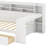 Wooden Daybed With Storage Shelves,Two Storage Drawers And Study Desk-1495720849