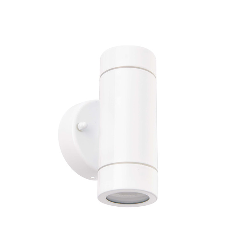 Metcalfe 2 - Bulb 15.8cm H Outdoor Armed Sconce, White