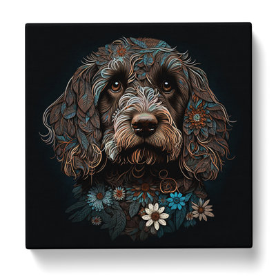 Cockapoo Paisley Art - Wrapped Canvas