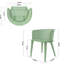 Chaise de salle à manger d'extérieur, 22,32 X 21,37 29,03, fer, rouille, convient pour le porche et la cour de 2, structure en fer, large, profonde, pour patio-786899095