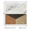 Ensemble de carreaux de marbre 12 x 24 pouces - sélection de 4 couleurs blanc or rouge / gris rehaussant tout espace avec élégance