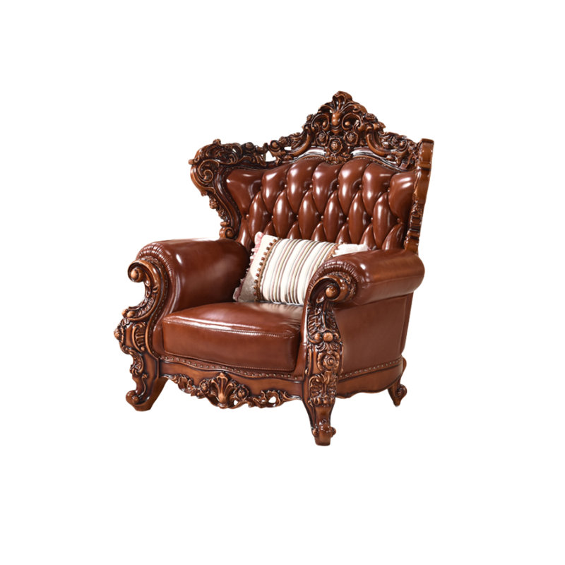 Fauteuil en bois de vache de 47,24 po American