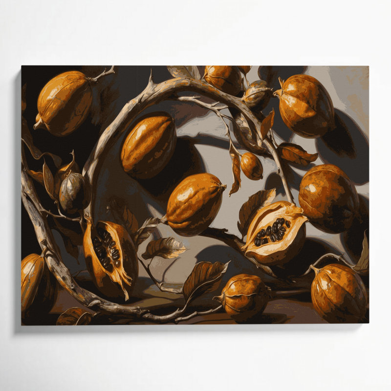 «Fruit Tamarind», art mural sur toile, H 20 po x l 30 po