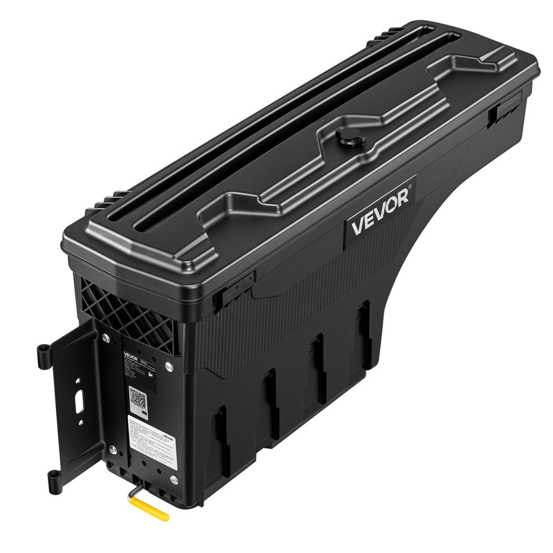 Coffret de rangement pour benne de pick-up, 25 L (6,6 gal) en ABS étanche, avec serrure antivol à combinaison, compatible avec Ford F-150 (1997-2014), côté conducteur gauche (perçage requis).