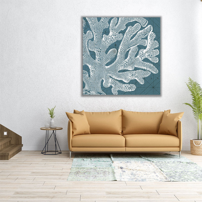 Coastal Menagerie II - reproduction d'art sur toile, H 24 po x l 24 po