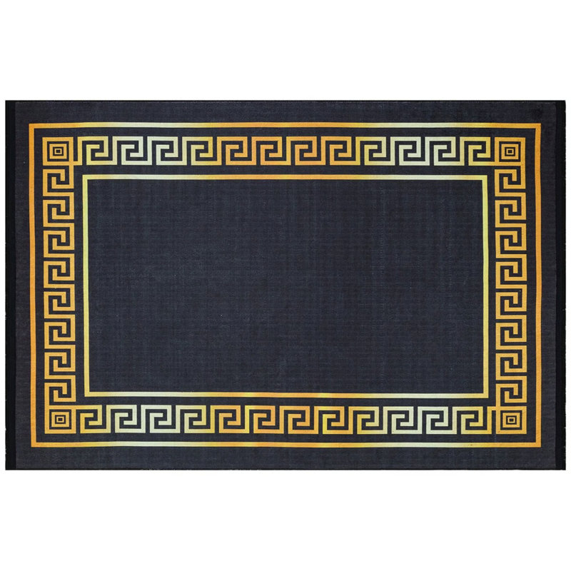Tapis intérieur / extérieur en coton Yveline, Tapis de couloir 2 pi 7 po x 9 pi 10 po