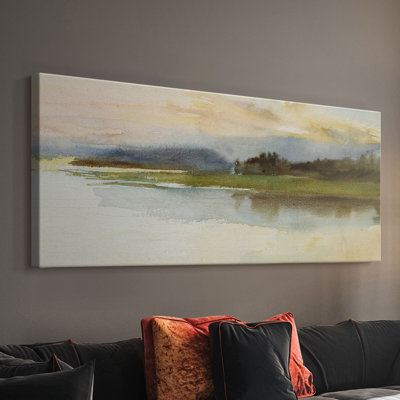 Série paysage - ML XXV - Toile tendue avec châssis - Prêt à accrocher