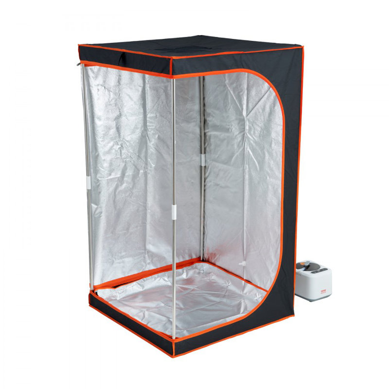 Portable Steam Sauna Tent Full Size, 1000W Personal Sauna Blanket Kit for Home Spa, Detoxify & Soothing Heated Body Therapy, Time & Temperature Remote Control With Floor  Mat
