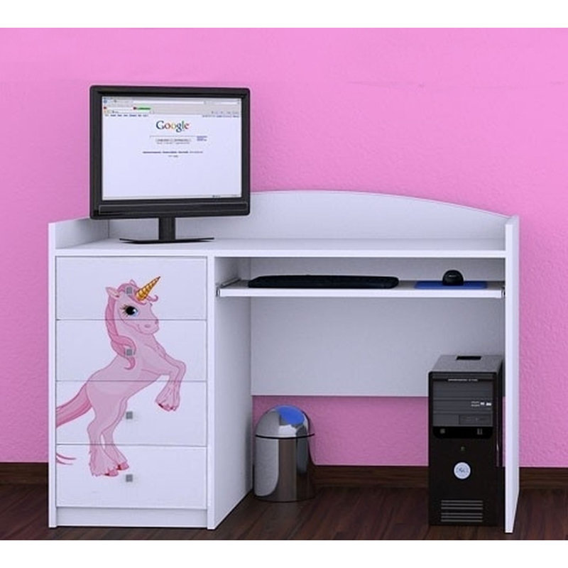 Buch 125cm Computer Desk, White