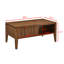 Table basse cannelée moderne Mid Century