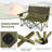 Double Camping Chair For Adults, Low Outdoor Folding Loveseat Couch Chair W/Cup Holders Thick Padding, Heavy-Duty 2 Person Lawn Chair For Beach Picnic Travel Supports 660 LBS(2-Person Seat)-1535908056