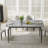 Krystah Rectangular Large Corner of Sintered Stone Ceramics Dining Table with Metal legs-227807019-229187751