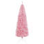 Sapin de Noël artificiel mince de 7 pi avec 818 pointes réalistes, rose-1597702868