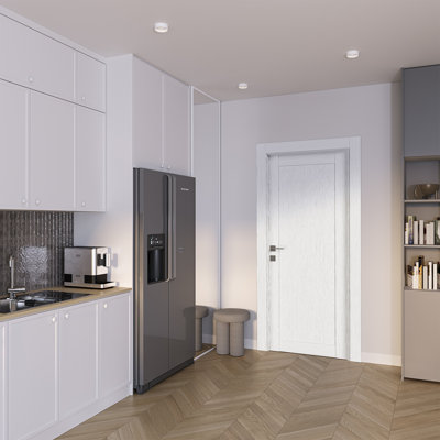 1 Panel Shaker Paneled Manufactured Wood Interior Door Slab