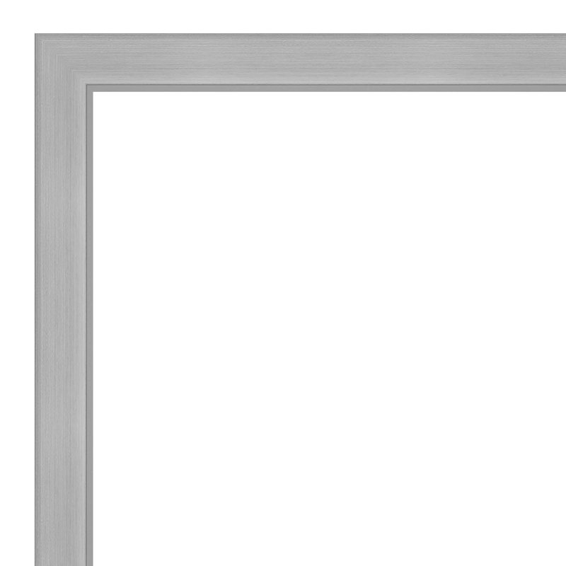 Black Cork Bulletin Board with Silver Wood Frame, 30x12