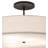 Cilindro Fabric Semi Flush Mount