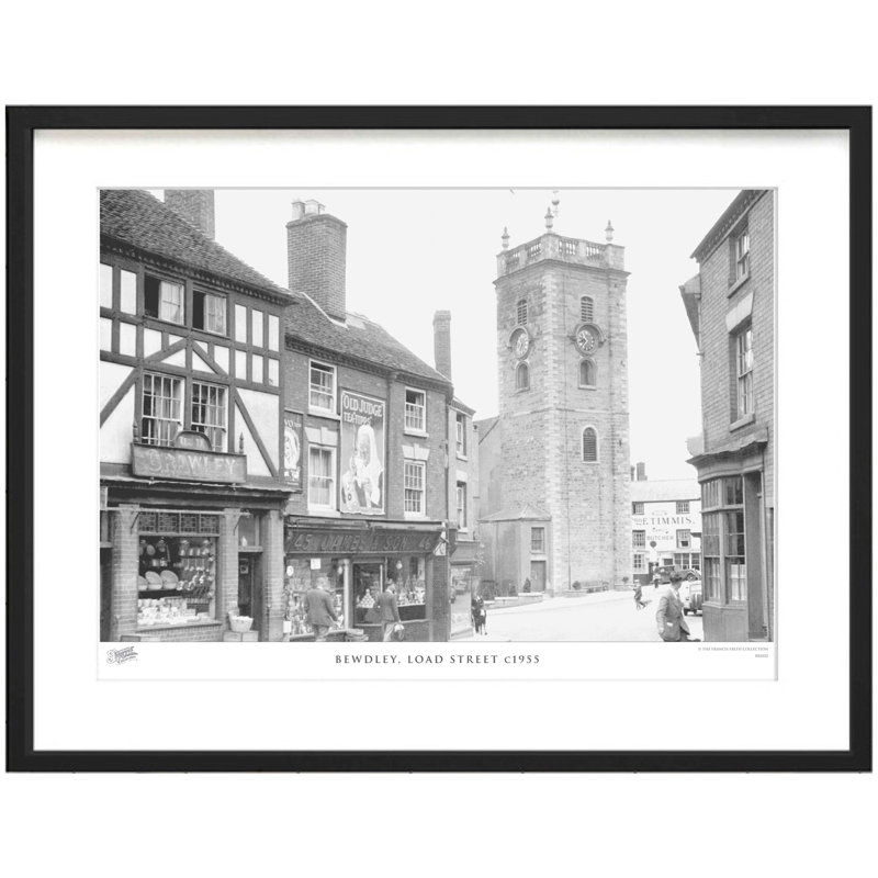 Bewdley, Load Street C1955 by Francis Frith - Single Picture Frame Print, 40cm H x 50cm W x 2.3cm D