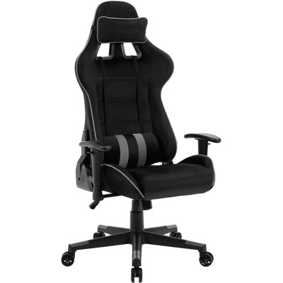 Inbox Zero Adjustable Reclining Ergonomic Swiveling PC & Racing Game Chair