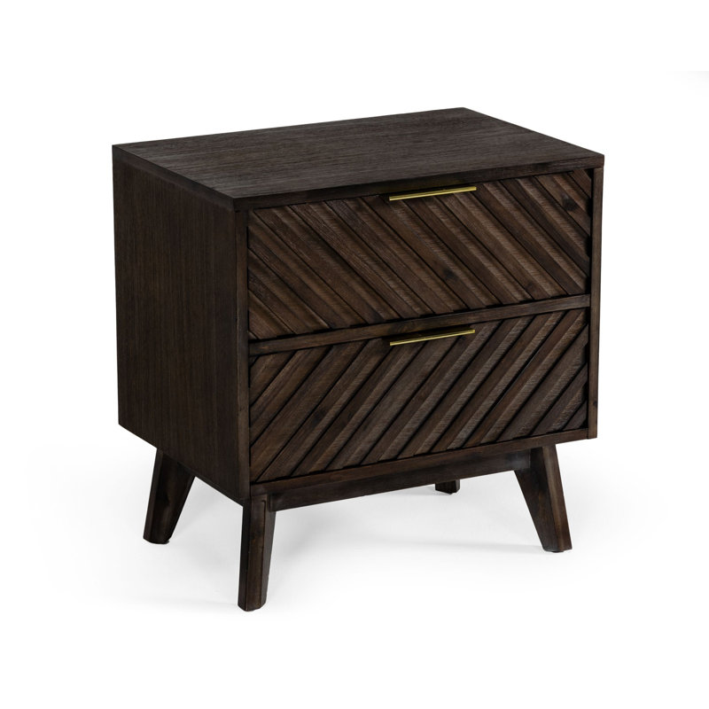 Lubertha Solid Wood Nightstand
