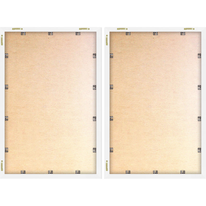 Large Green and White Botanical Giclee Print Diptych