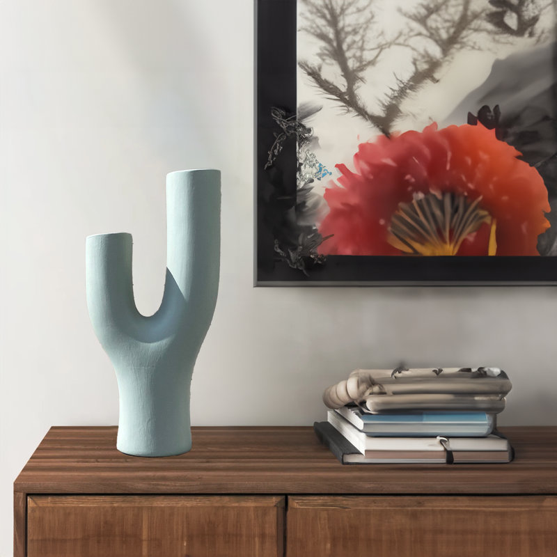Vase de table en céramique Kinzli, Vert