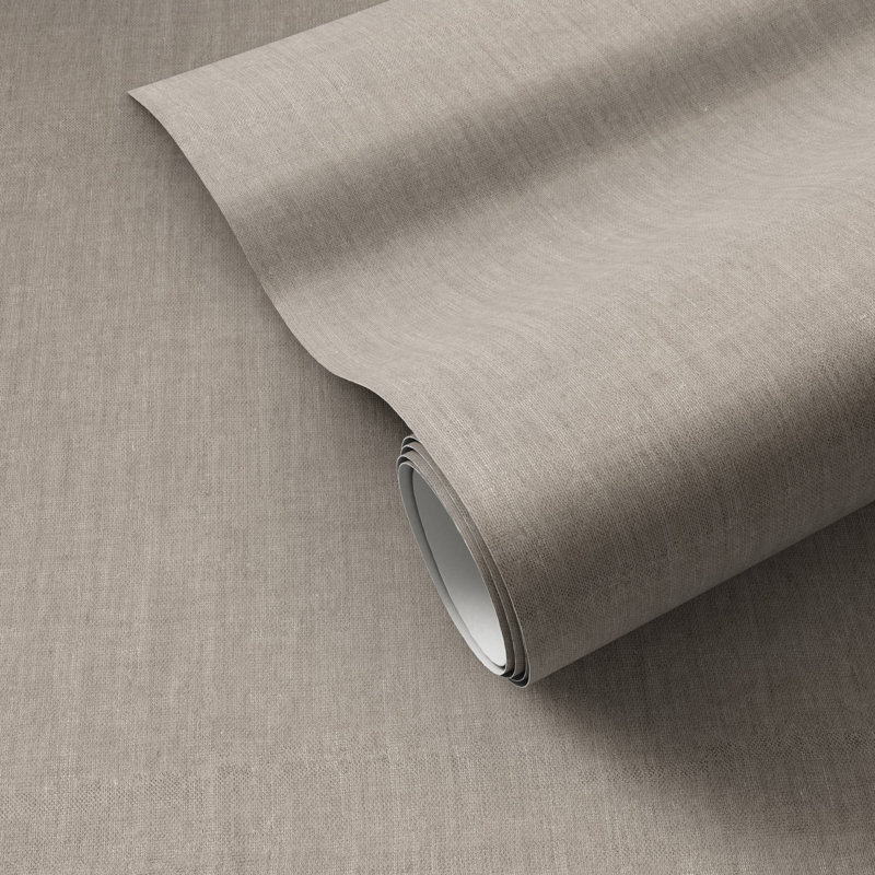 Cloth Wallpaper Roll by FH Art Studio, Gray