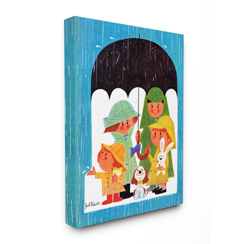 Dessin de Raycliff Rainy Day, H 20 po x l 16 po, Toile tendue