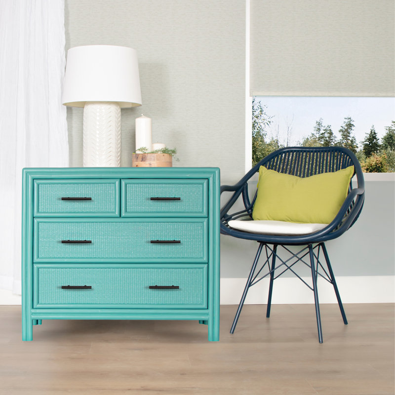 Aruba 4 - Drawer Nightstand, Turquoise